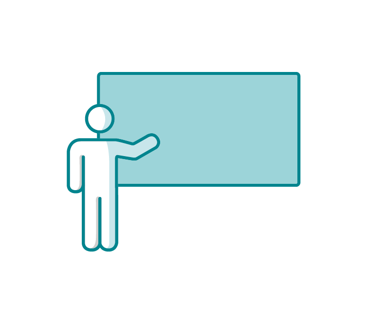 pictogramme illustrant une personne pensive