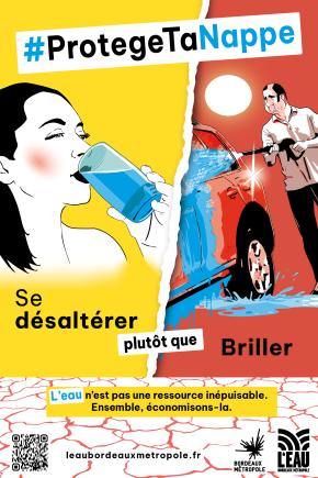 Affiche de la campagne © © Régie de L'Eau Bordeaux Métropole